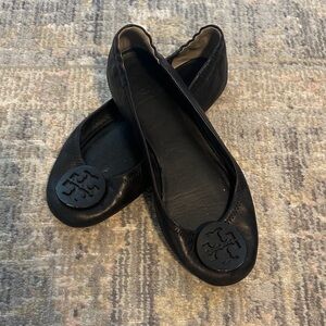 Tory Burch Black Ballet Flats
